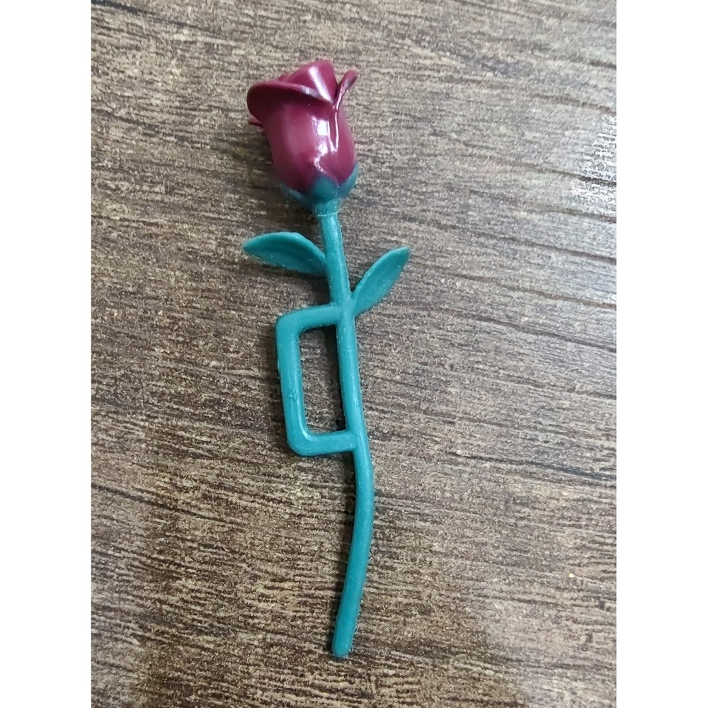 Fashion Doll Size Long Stem Rose Single Stem Handle For Doll Z26